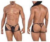 CandyMan 99773 Slip en dentelle String Couleur Noir